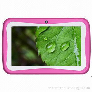 Children's 7-inch Tablet Android, RK3026, Wi-Fi, Dual Camera, 4 Color Options